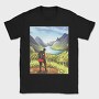 Hiker Landscape, Tricou Barbati (Unisex)