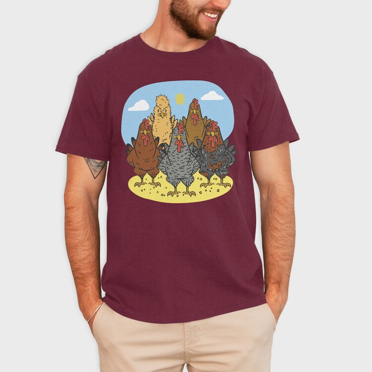 Chicken Slots, Tricou Barbati (Unisex)