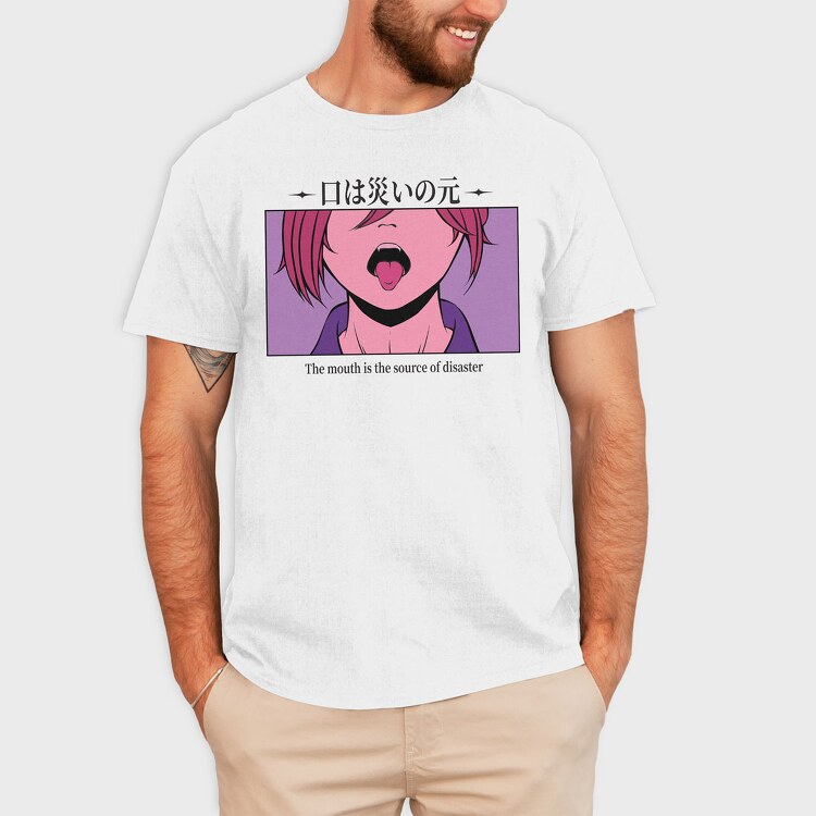 Anime Japanese 18, Tricou Barbati (Unisex)