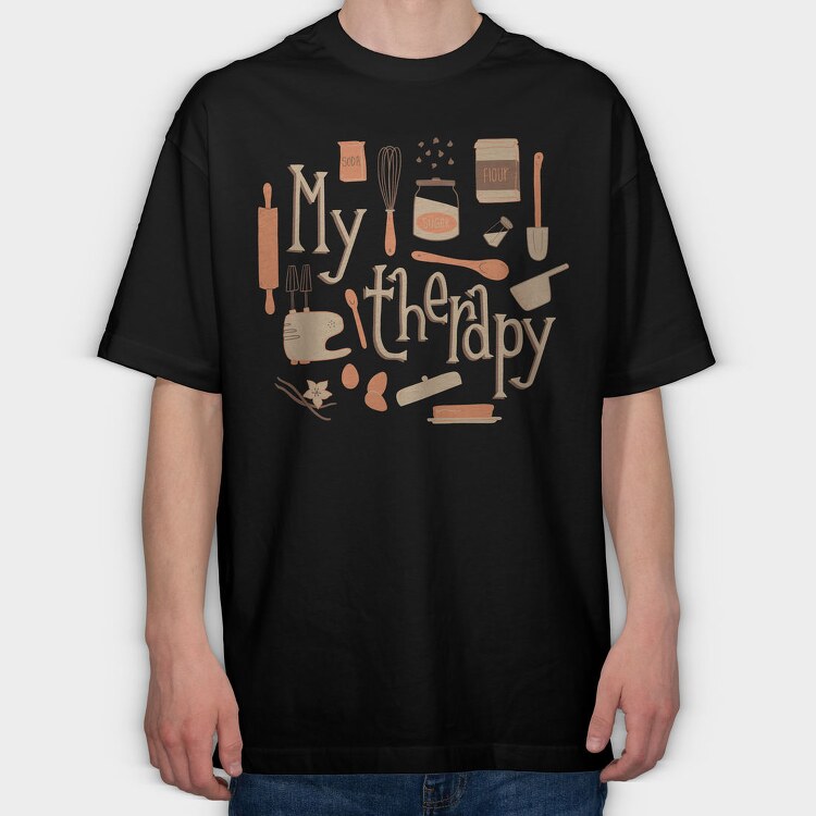 My Therapy Baking, Tricou Oversize Barbati (Unisex)