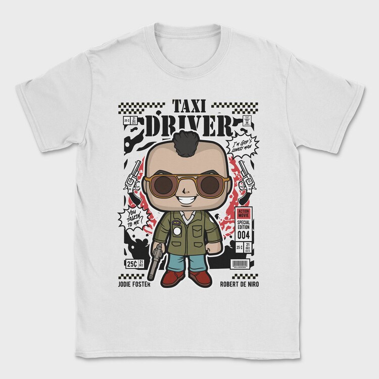 Taxi Driver Robert De Niro, Tricou Barbati (Unisex)