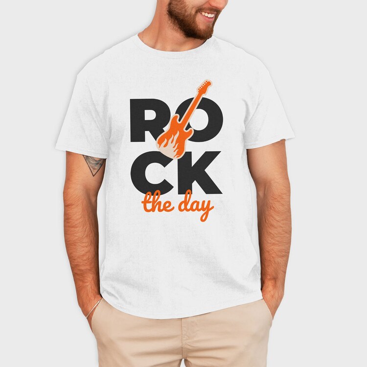 Rock the Day, Tricou Barbati (Unisex)