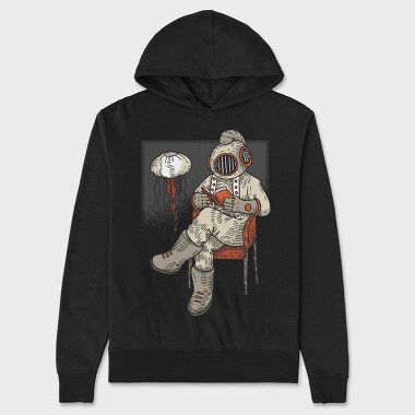 Reading Diver, Hanorac Oversize Barbati (Unisex)