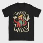 Crazy Book Lady, Tricou Barbati (Unisex)