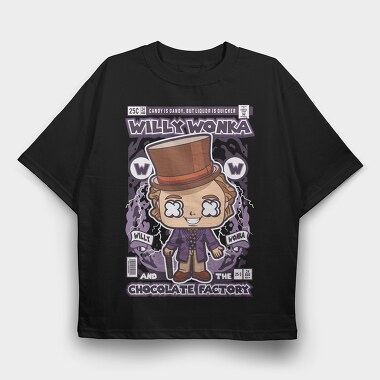 Willy Wonka And The Chocolate Factory, Tricou Oversize Barbati (Unisex)