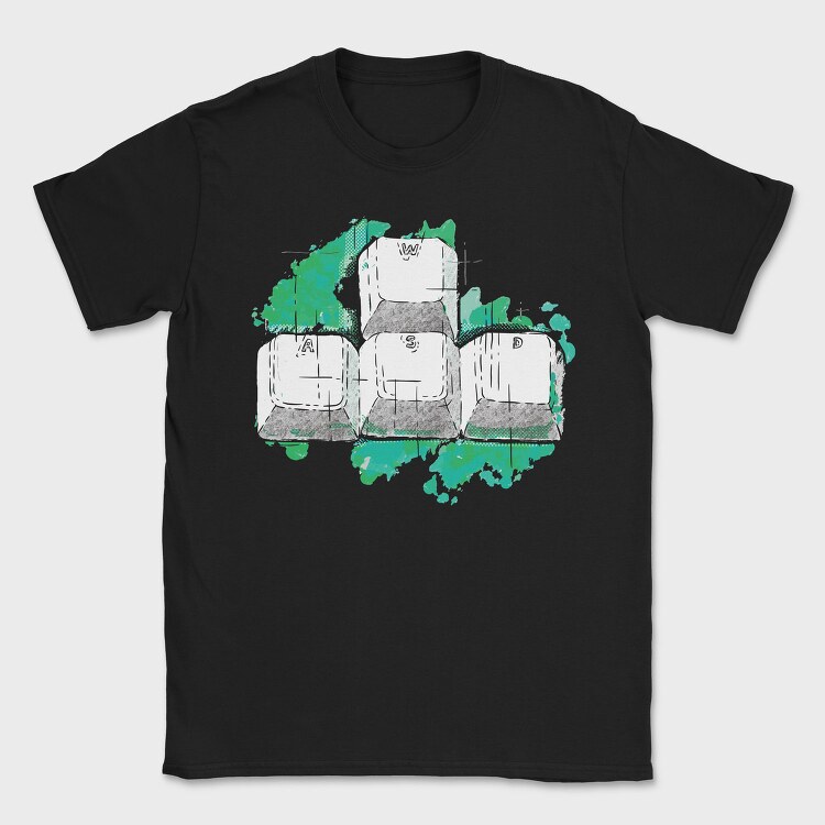 Wasd Keys, Tricou Barbati (Unisex)