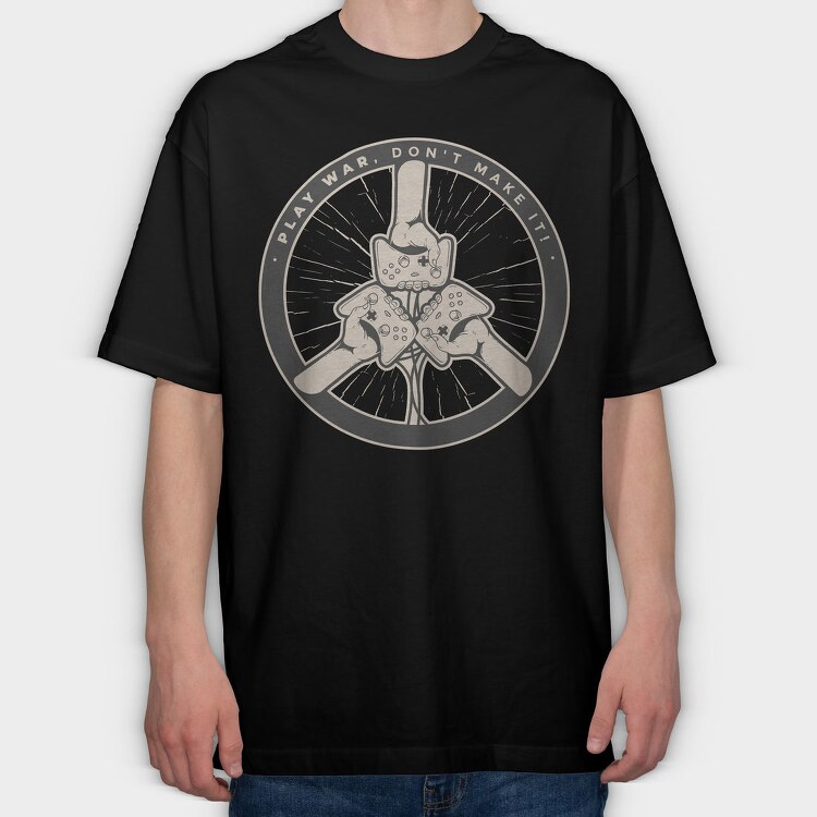 Play War, Tricou Oversize Barbati (Unisex)