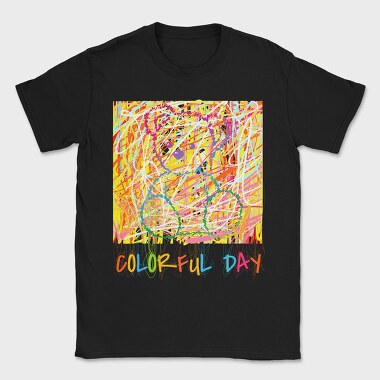 Colorful Day Teddy Bear, Tricou Barbati (Unisex)