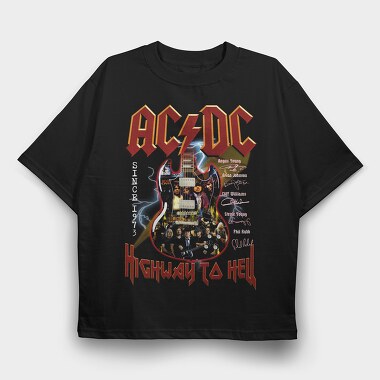 ACDC 3, Tricou Oversize Barbati (Unisex)