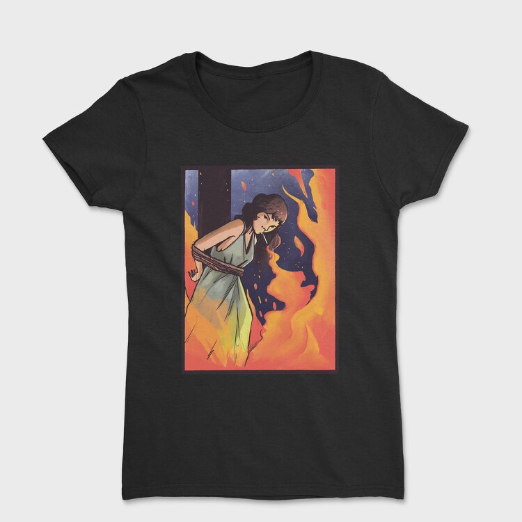 Burning Witch Cigarrette, Tricou Femei