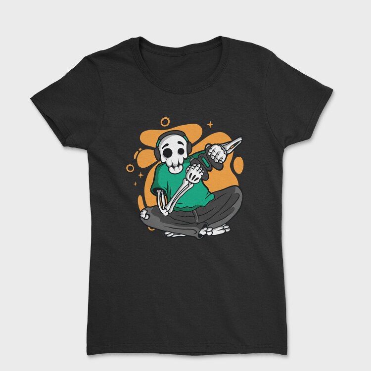 Gamer Skeleton, Tricou Femei