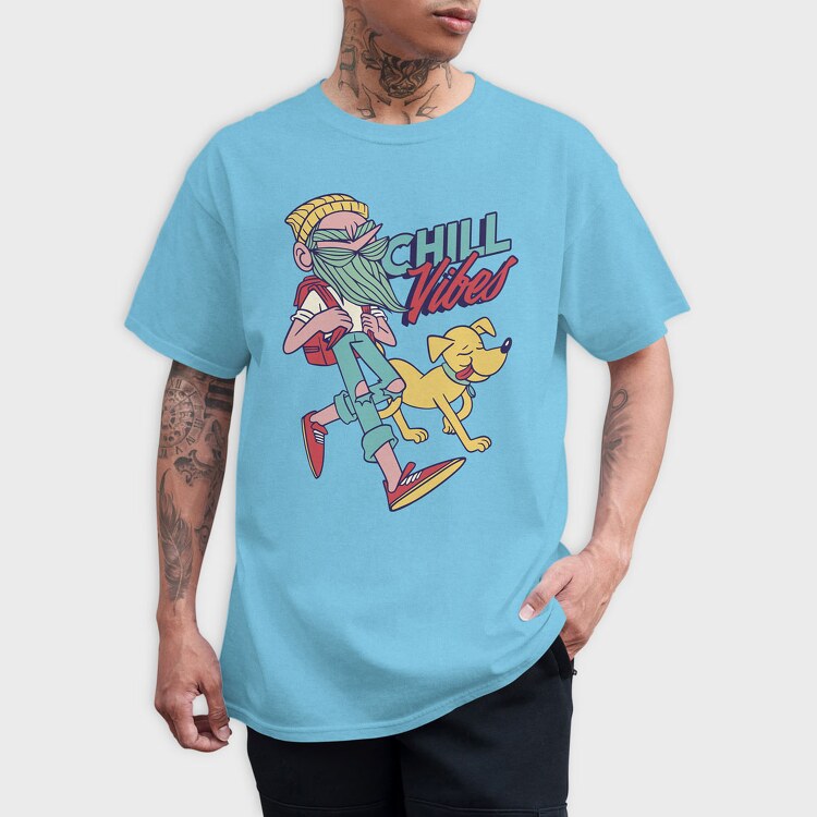 Chill Vibes Hipster, Tricou Barbati (Unisex)