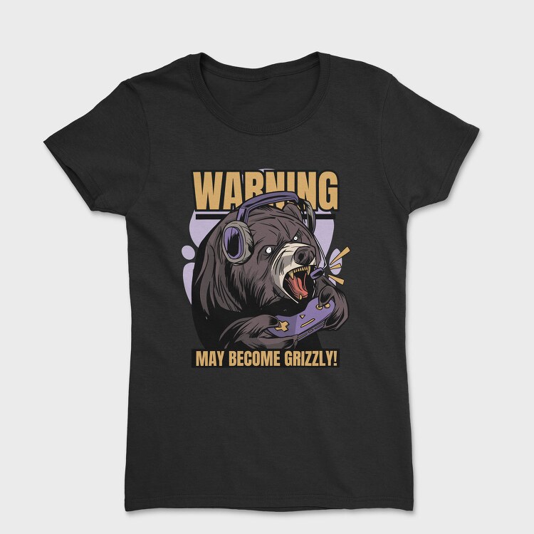 Gaming Bear Angry, Tricou Femei