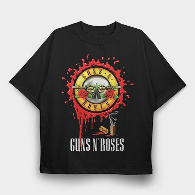 Guns N Roses, Tricou Oversize Barbati (Unisex)