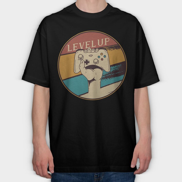 Level Up, Tricou Oversize Barbati (Unisex)