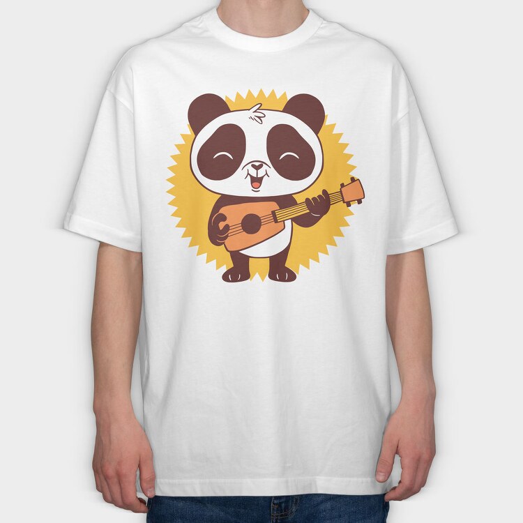 Baby Panda, Tricou Oversize Barbati (Unisex)