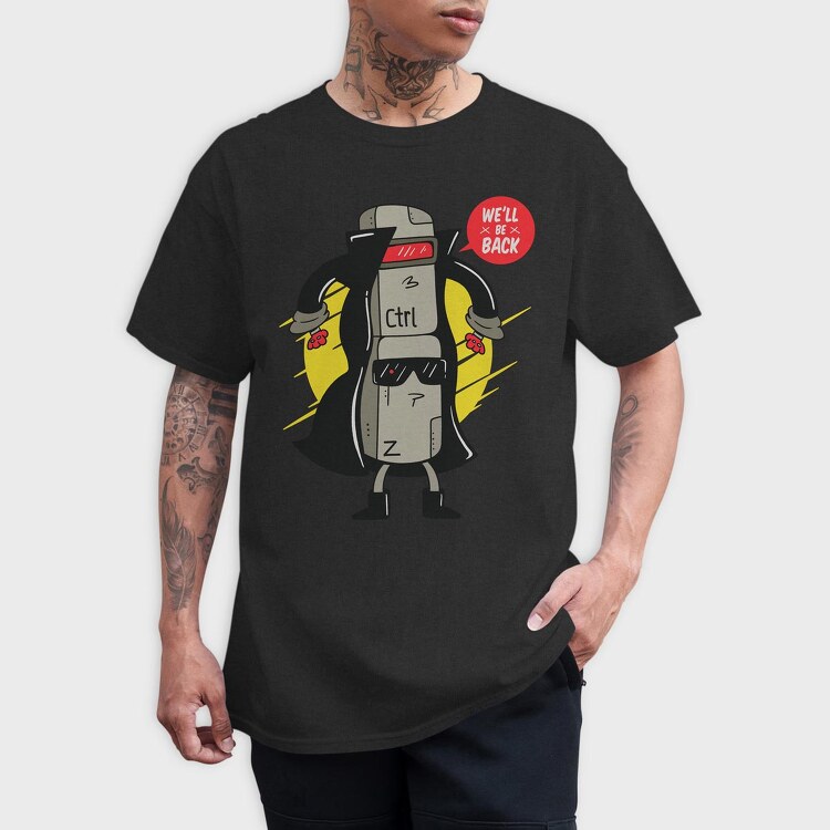 Ctrl Z Cyborg, Tricou Barbati (Unisex)
