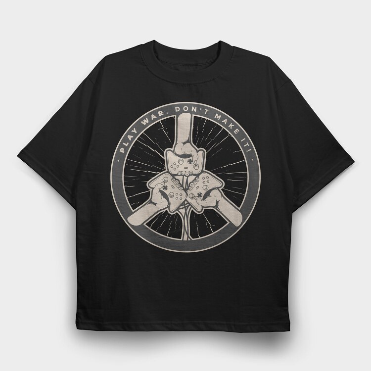 Play War, Tricou Oversize Barbati (Unisex)
