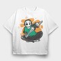Gamer Skeleton, Tricou Oversize Barbati (Unisex)
