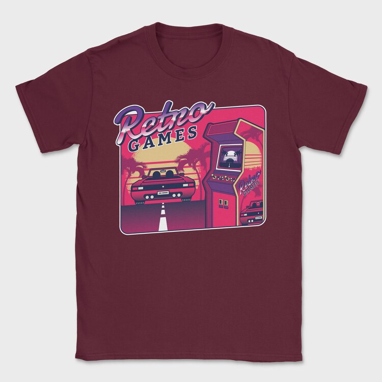 Retro Games, Tricou Barbati (Unisex)