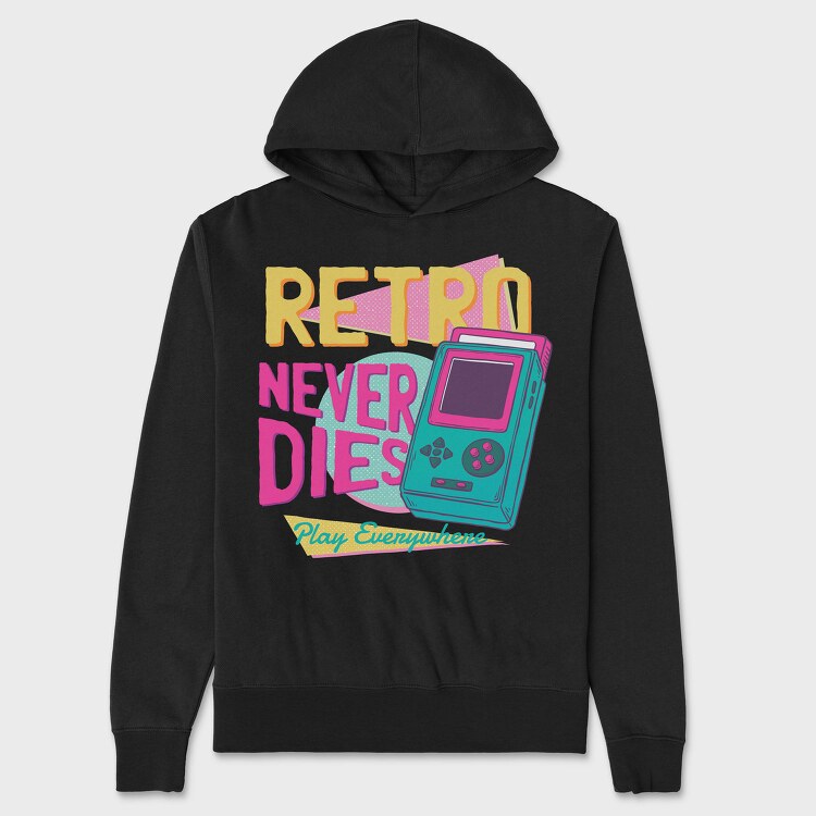 Retro Gameboy, Hanorac Oversize Barbati (Unisex)
