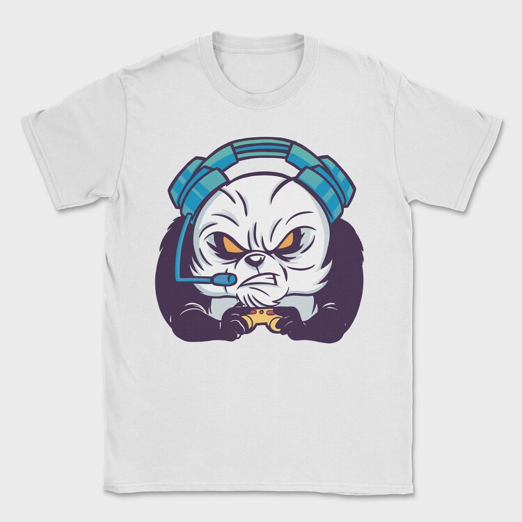 Panda Gamer, Tricou Barbati (Unisex)