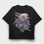 Pug Gamer Ninja, Tricou Oversize Barbati (Unisex)