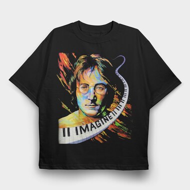John Lennon, Tricou Oversize Barbati (Unisex)