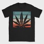 Cannabis Retro Design, Tricou Barbati (Unisex)