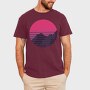 Retro Mountain, Tricou Barbati (Unisex)