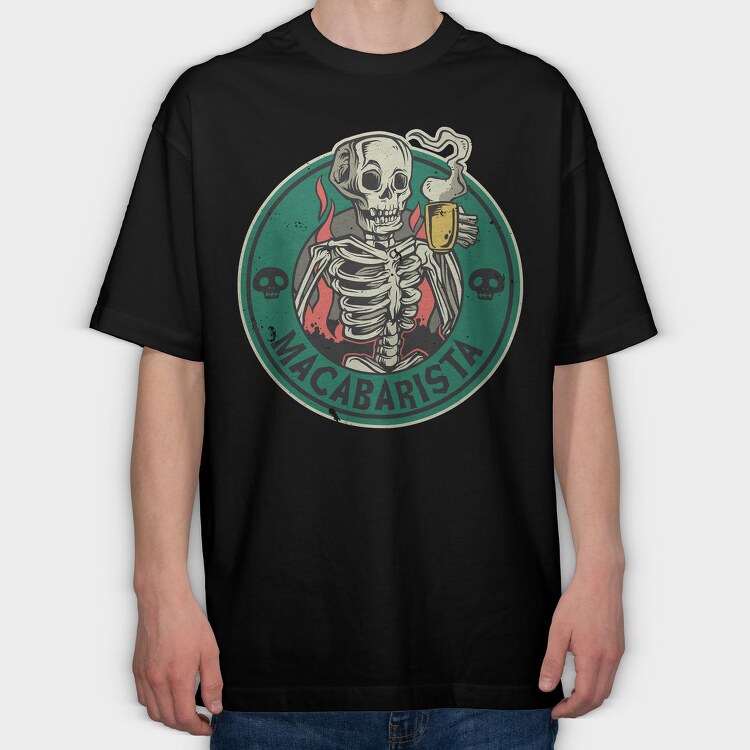 Macabarista, Tricou Oversize Barbati (Unisex)