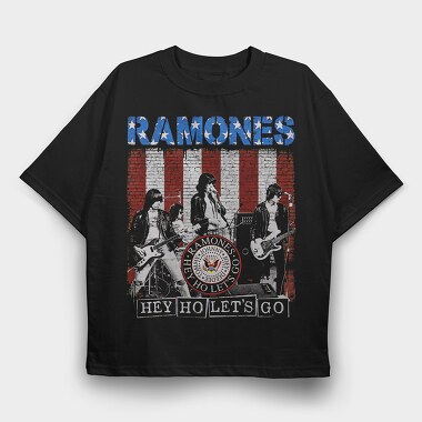 Ramones 2, Tricou Oversize Barbati (Unisex)