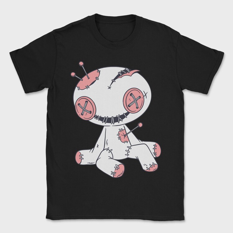 Voodoo Doll Happy, Tricou Barbati (Unisex)