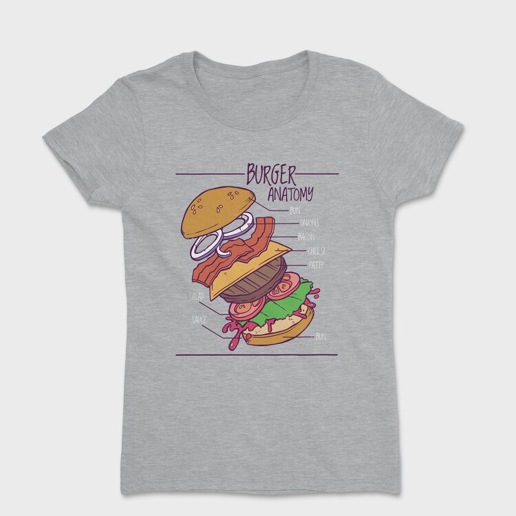 Burger Anatomy, Tricou Femei