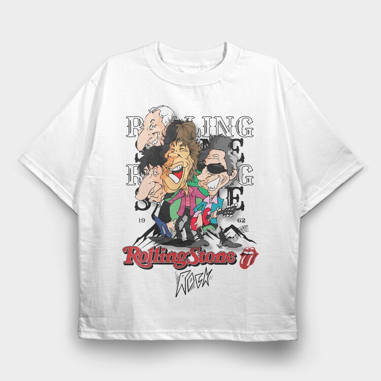 The Rolling Stones 5, Tricou Oversize Barbati (Unisex)