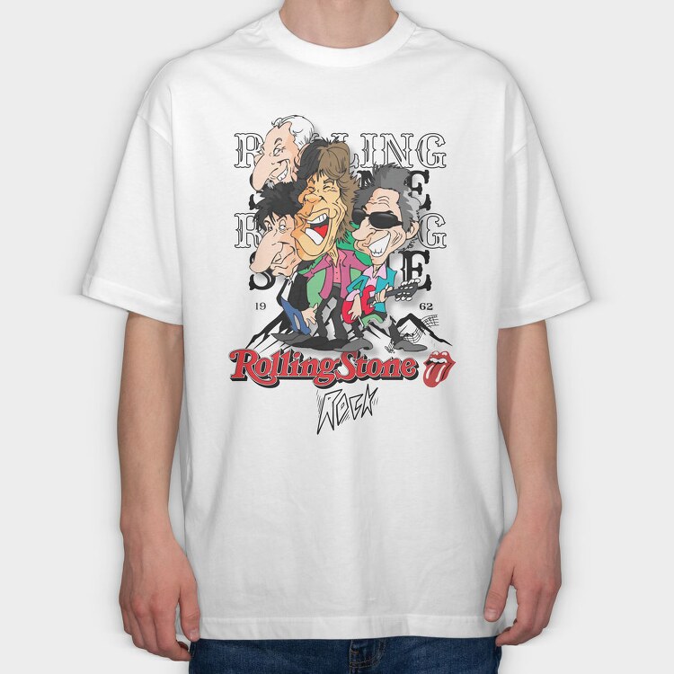 The Rolling Stones 5, Tricou Oversize Barbati (Unisex)