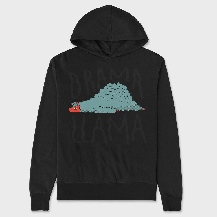Drama Llama, Hanorac Oversize Barbati (Unisex)