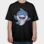 Baby Shark, Tricou Oversize Barbati (Unisex)