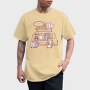 Ice Cream Food Truck Corgis, Tricou Barbati (Unisex)