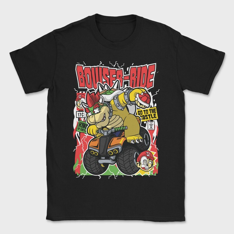 Bowser Ride, Tricou Barbati (Unisex)