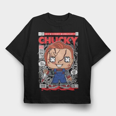 Chucky, Tricou Oversize Barbati (Unisex)