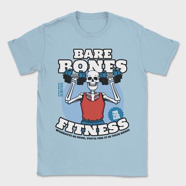 Bare Bones Fitness Trend, Tricou Barbati (Unisex)