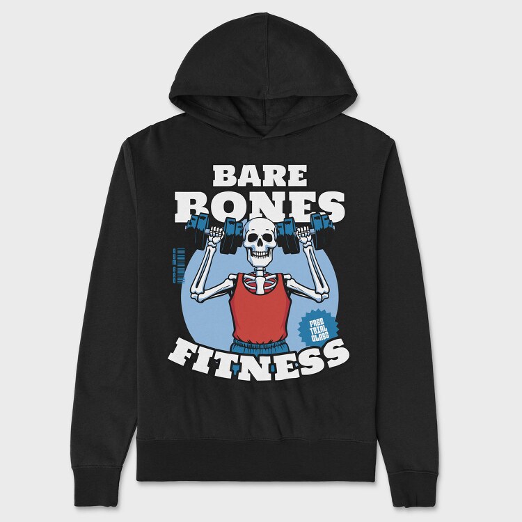 Bare Bones Fitness Trend, Hanorac Oversize Barbati (Unisex)