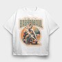 Basketball Player Geometric Only Basketball Pt, Tricou Oversize Barbati (Unisex)