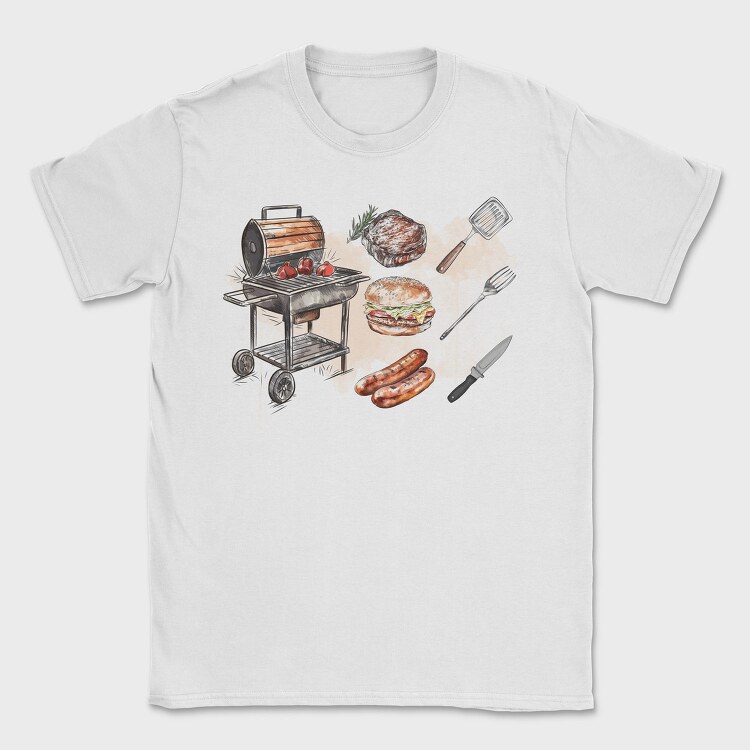 Bbq Elements, Tricou Barbati (Unisex)