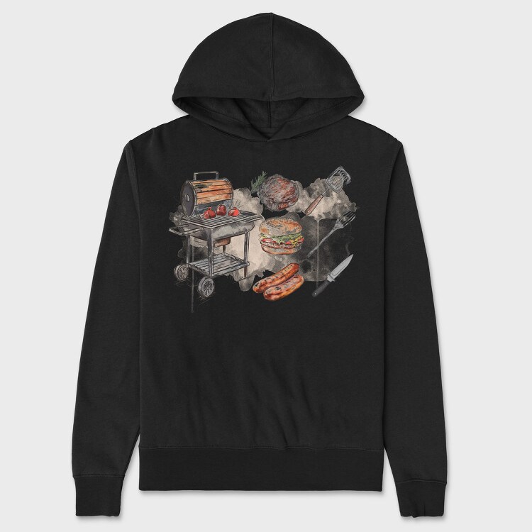 Bbq Elements, Hanorac Oversize Barbati (Unisex)
