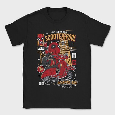 Deadpool Scooter, Tricou Barbati (Unisex)