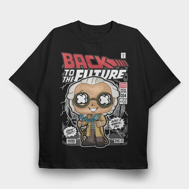 Dr Emmett Brown, Tricou Oversize Barbati (Unisex)