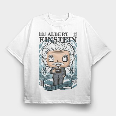 Einstein, Tricou Oversize Barbati (Unisex)
