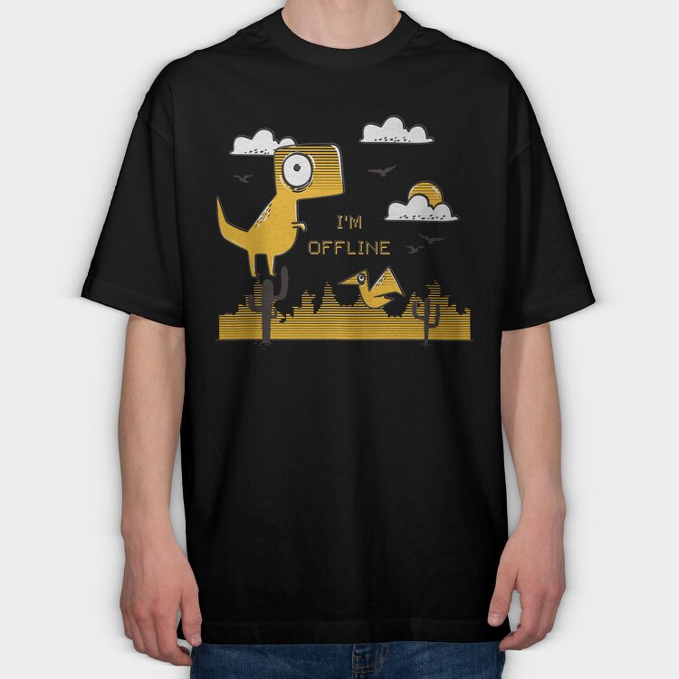 I'm Offline, Tricou Oversize Barbati (Unisex)